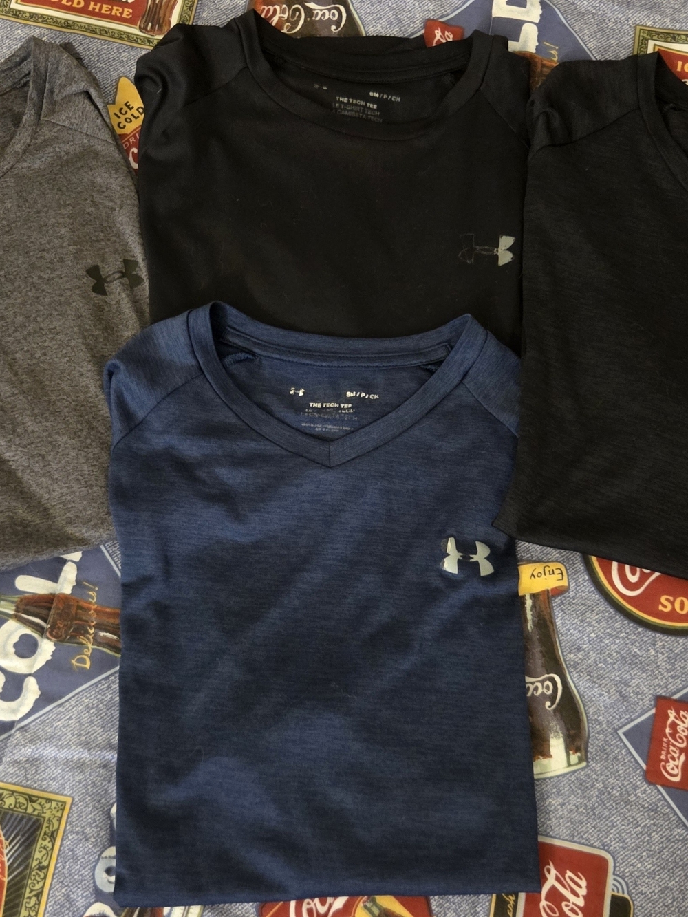Under Armour Navy Blue V-Neck Performance Tee